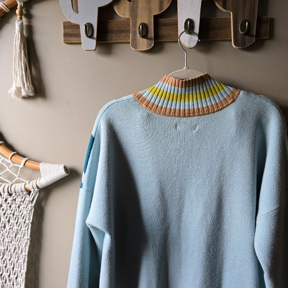 Maeve × Anthropologie Varsity Half-Zip Tunic Mini Dress Nwot - Picture 8 of 9